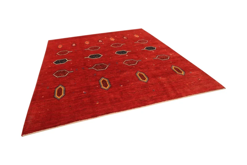 Rizbaf · Handgeknüpft – Rot, 197x201 cm