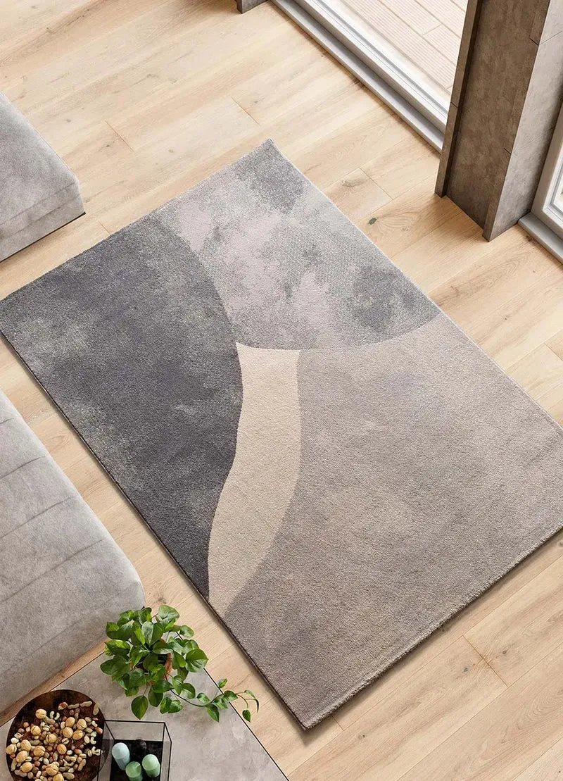 Alfombra con formas orgánicas Monic 12803 Gris