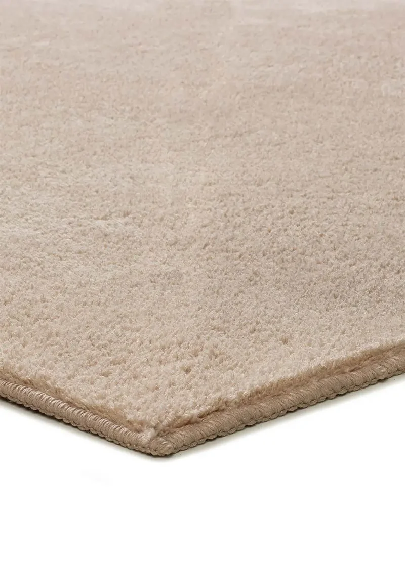 Alfombra lavable de microfibra Coraline Liso Beige