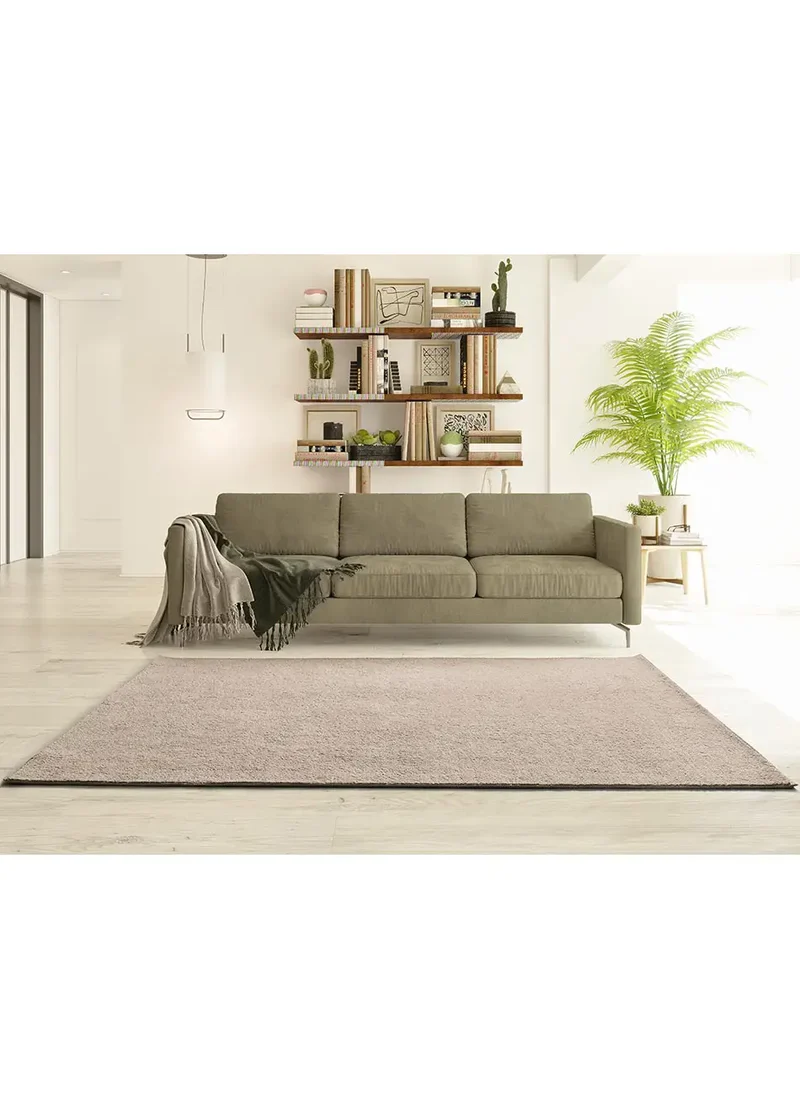 Alfombra lavable de microfibra Coraline Liso Beige