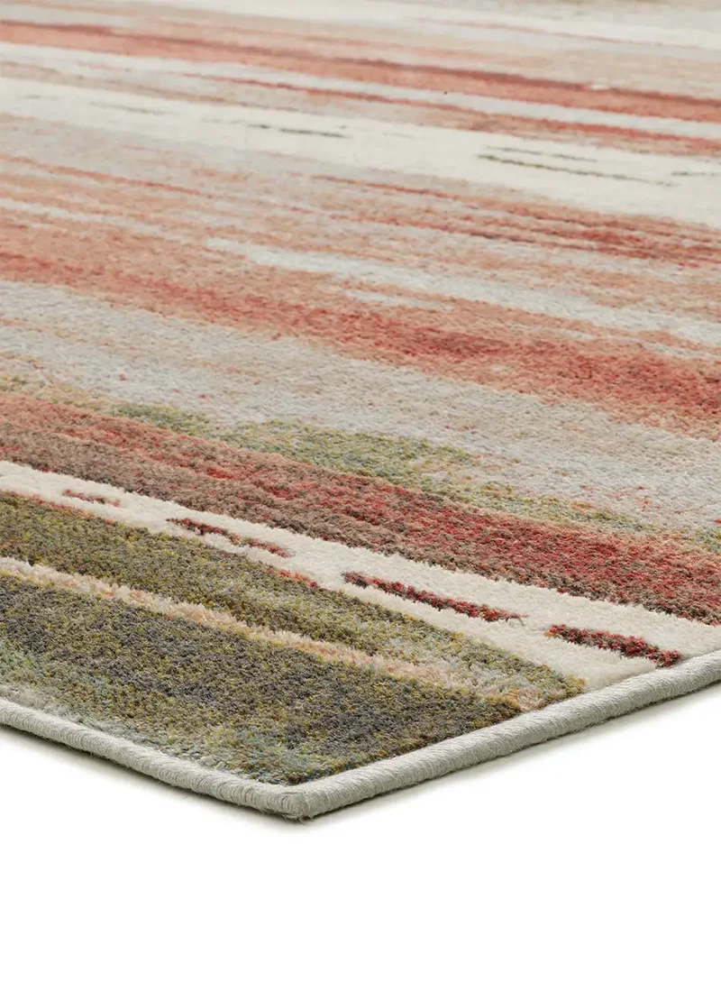 Alfombra abstracta en viscosa Bleik 30 Multicolor