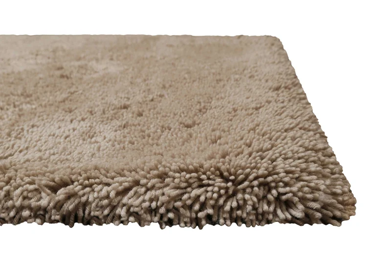Wollteppich Sand Beige Shaggy Hochflor "Rossi" Homie Living