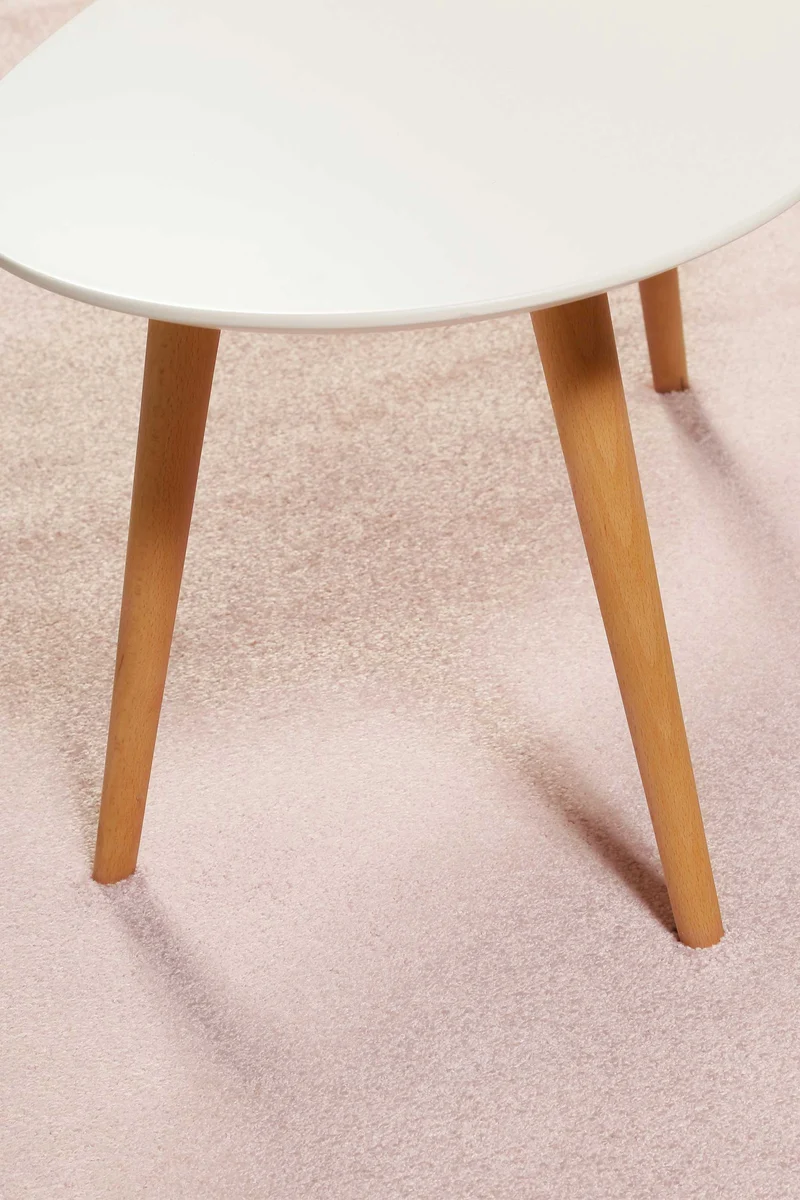 Esprit Teppich Rosa Kurzflor soft und weich "Campus"