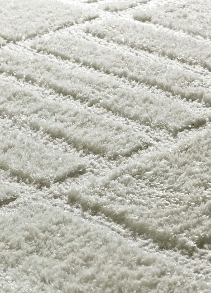 Alfombra de estilo escandinavo Blanche 8630 Blanco