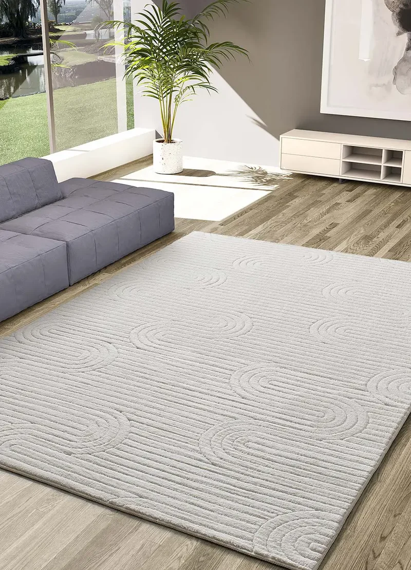 Alfombra Texturas Neutras ESTILO 23062 Crema