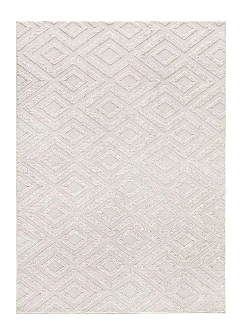Alfombra lavable de texturas ESTILO 23061 Crema