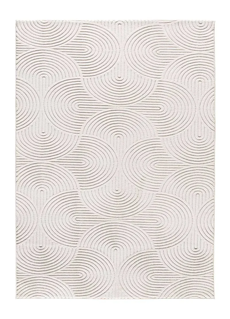 Alfombra lavable de texturas ESTILO 23040 Crema