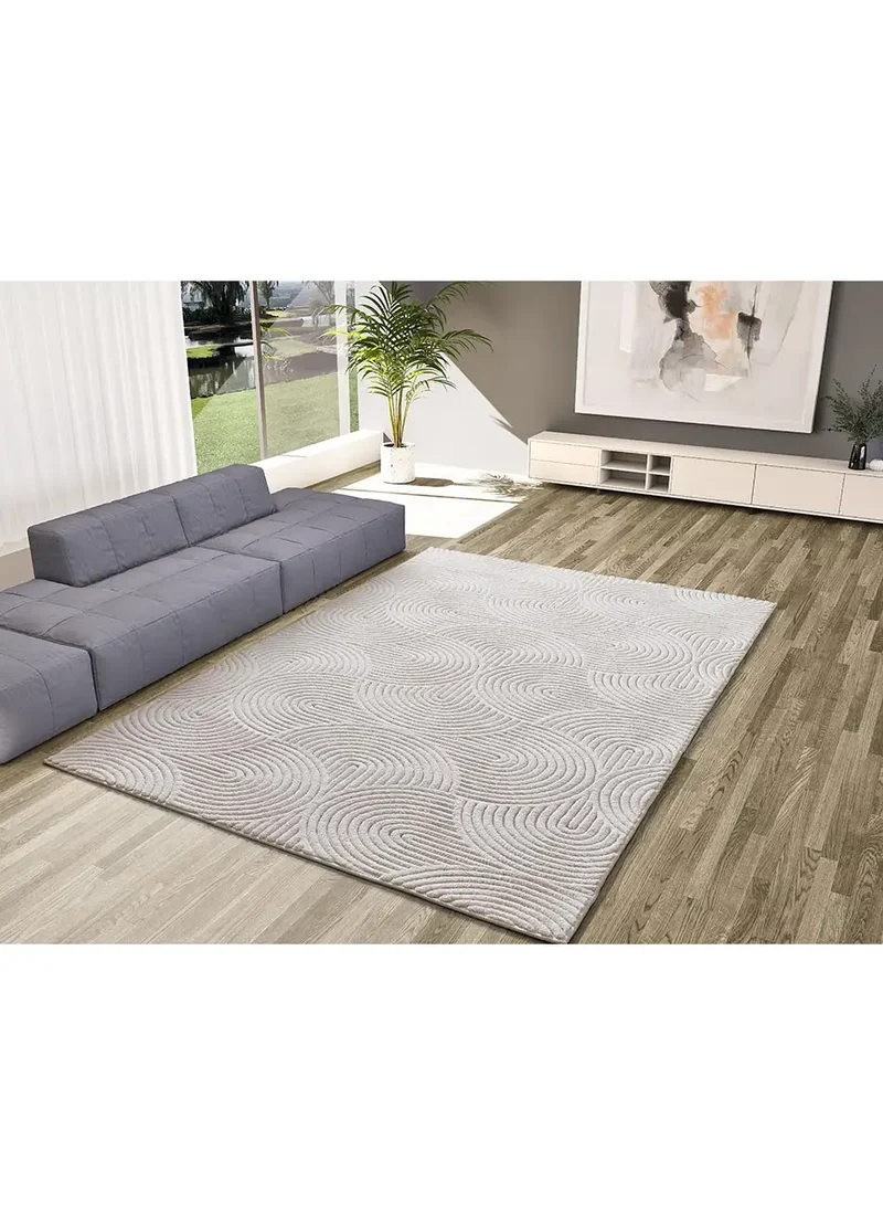 Alfombra lavable de texturas ESTILO 23040 Crema