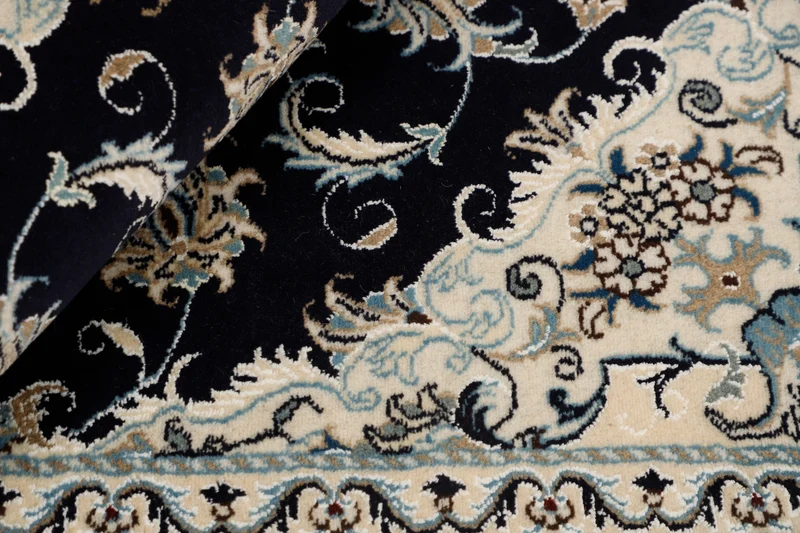 MY-RUG Teppich "Nain Kashmar" Medaillon-Design, Handgeknüpft
