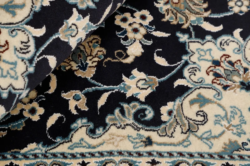 MY-RUG Teppich "Nain Kashmar" Medaillon-Design, Handgeknüpft