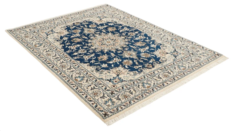 MY-RUG Teppich "Nain Kashmar" Medaillon-Design, Handgeknüpft