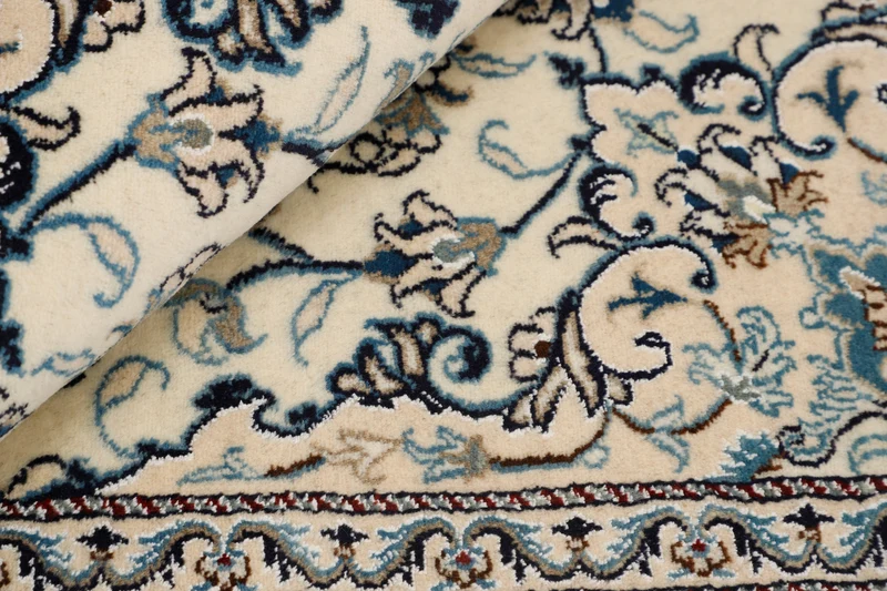 MY-RUG Teppich "Nain Kashmar" Medaillon-Design, Handgeknüpft