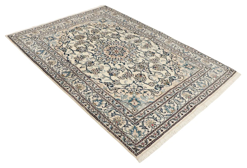 MY-RUG Teppich "Nain Kashmar" Medaillon-Design, Handgeknüpft