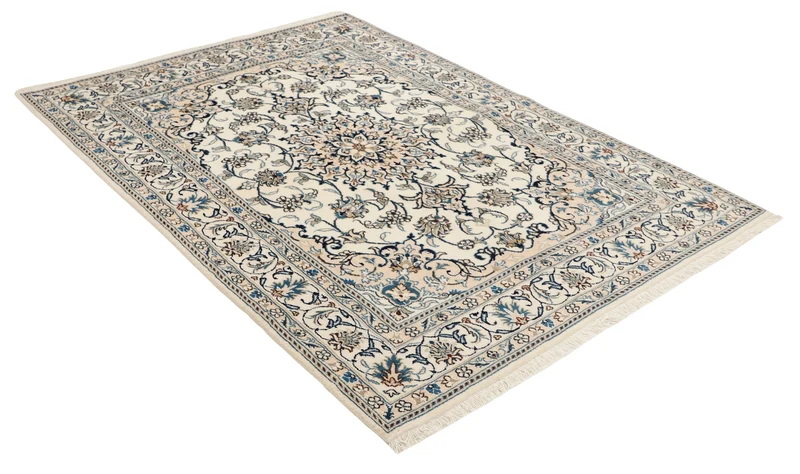 MY-RUG Teppich "Nain Kashmar" Medaillon-Design, Handgeknüpft