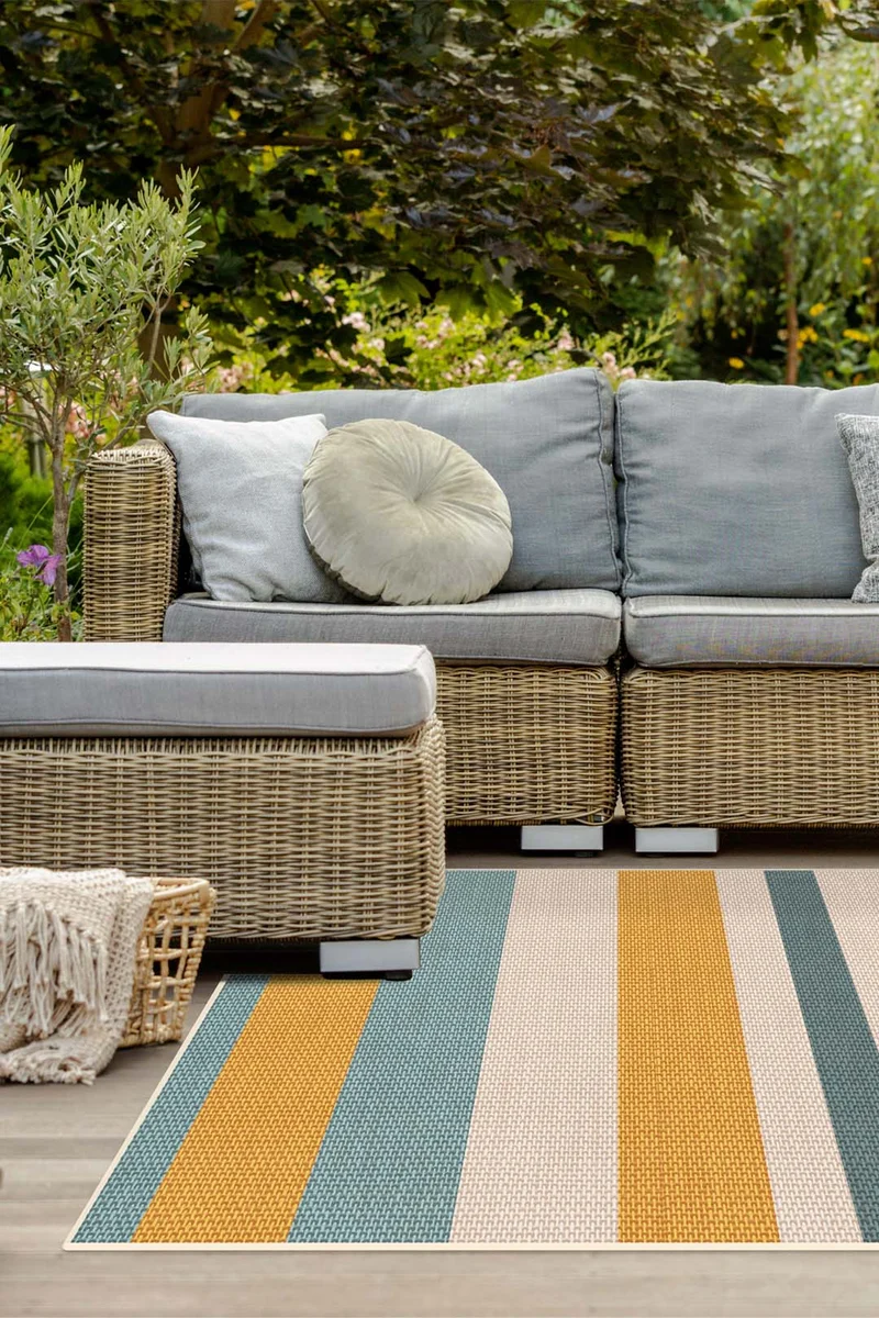 Outdoor Melina Bunt Teppich