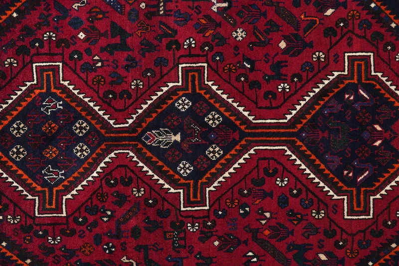 Gashgai · Handgeknüpft – Rot, 297x206 cm