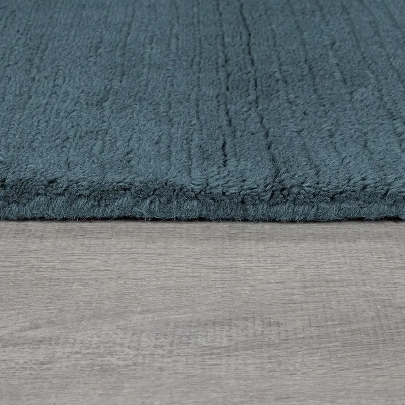 Einfarbiger Teppich - Tuscano Blau