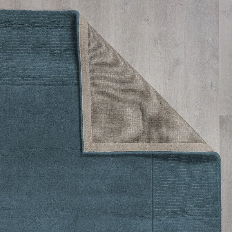 Einfarbiger Teppich - Tuscano Blau