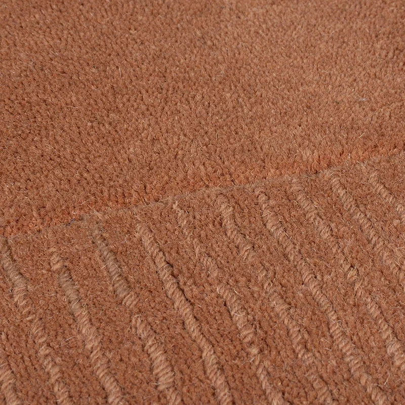 Einfarbiger Teppich - Tuscano Orange