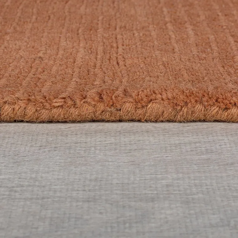 Einfarbiger Teppich - Tuscano Orange