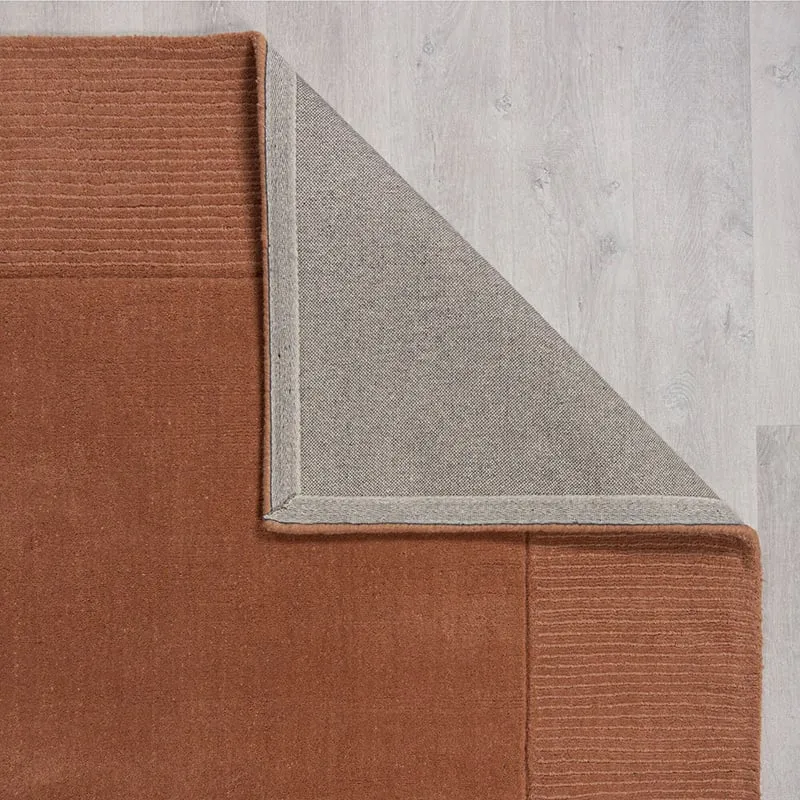 Einfarbiger Teppich - Tuscano Orange