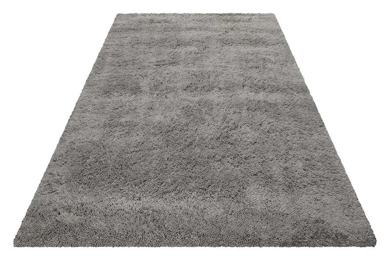 Esprit Wollteppich Shaggy Hellgrau Hochflor "Seattle Shag"