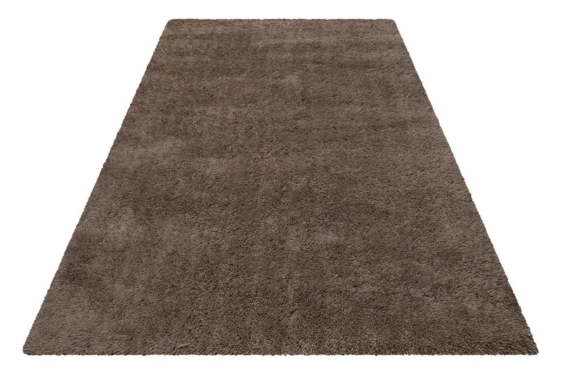Esprit Wollteppich Shaggy Braun Hochflor "Seattle Shag"