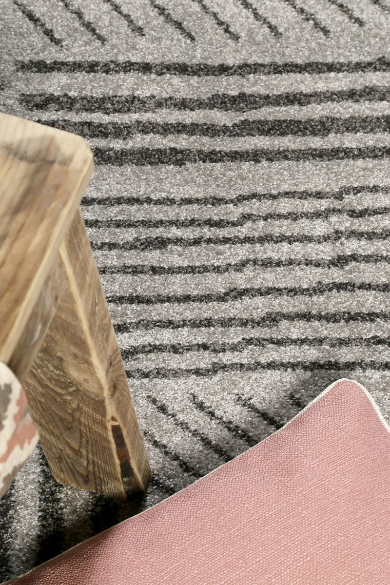 ESPRIT Webteppich grau "Scribble"