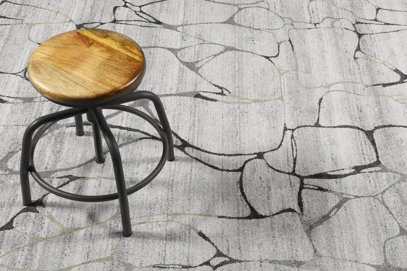 Teppich beige grau = greige "Solo Fields" WECONhome