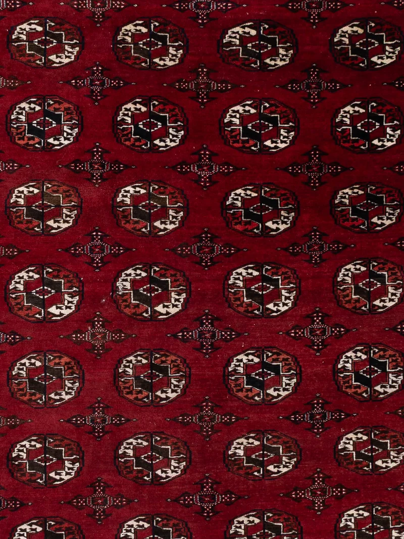 Buchara Teppich 250x350cm - Orientteppich - dunkelrot