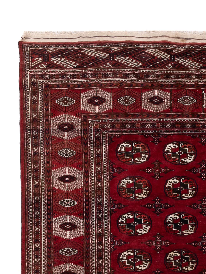 Buchara Teppich 250x350cm - Orientteppich - dunkelrot