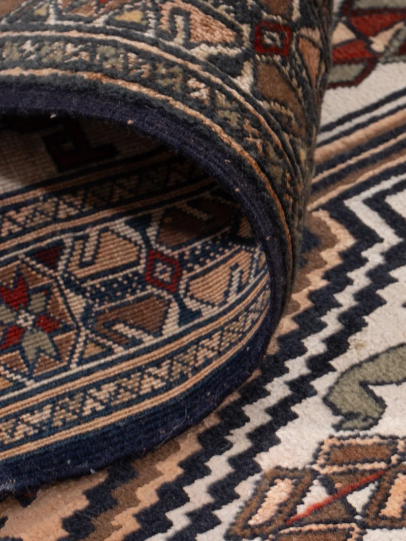 Kelim Seide Teppich 90x304cm - beige