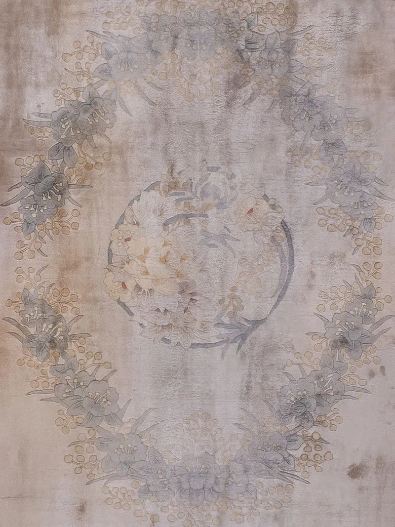 China Seide Teppich 190x305cm - Orientteppich - hellbeige