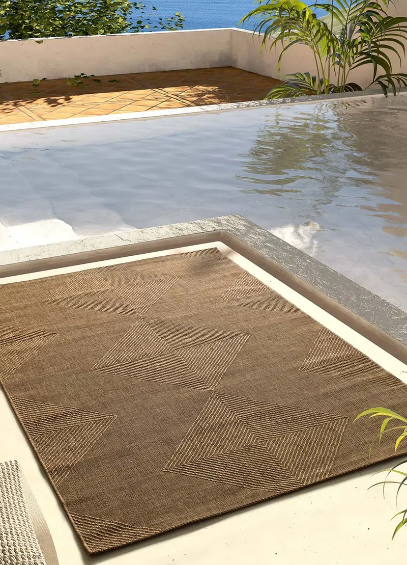 Alfombra de exterior efecto yute Guinea 28814 Natural