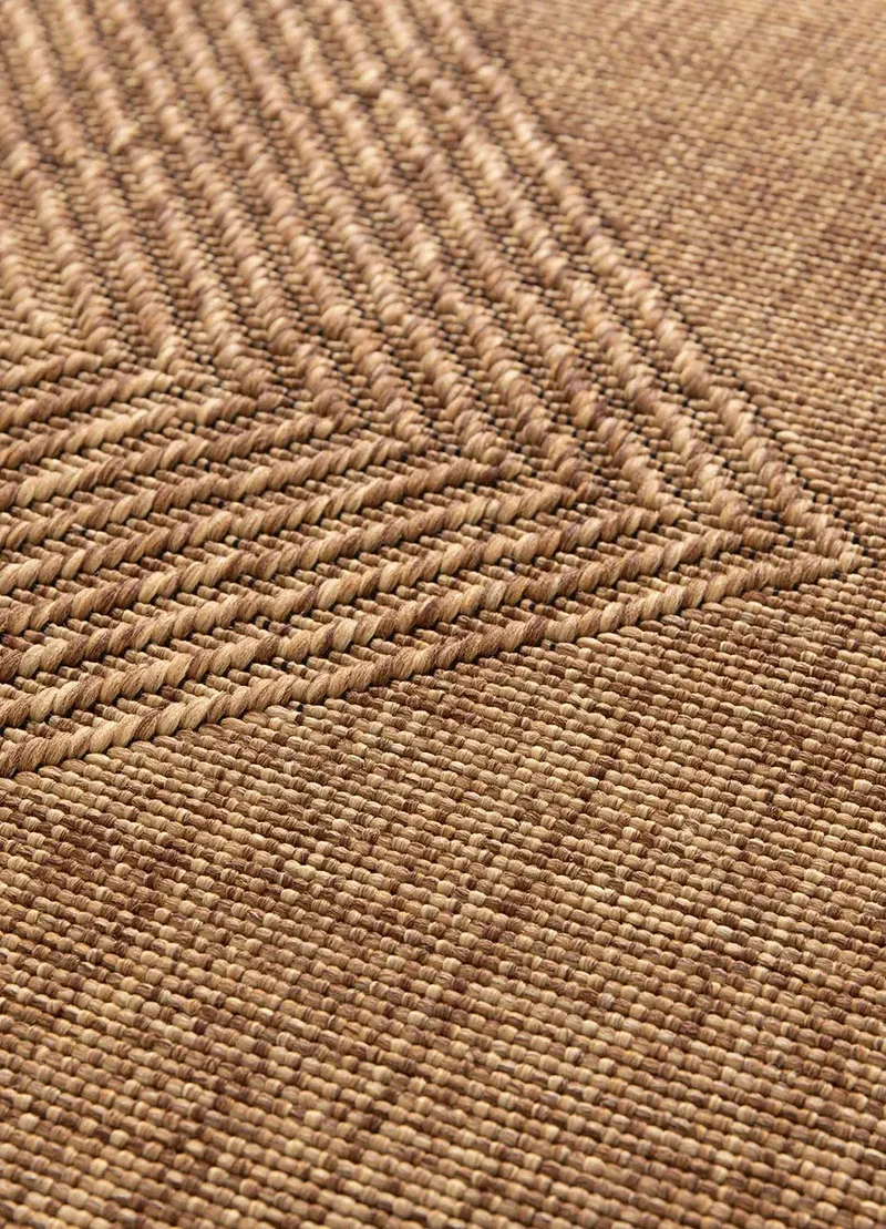 Alfombra de exterior efecto yute Guinea 28814 Natural