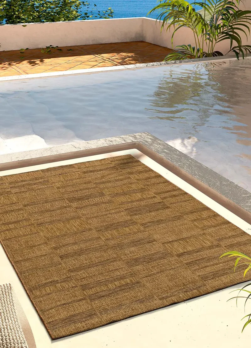 Alfombra de exterior efecto yute Guinea 28828 Natural