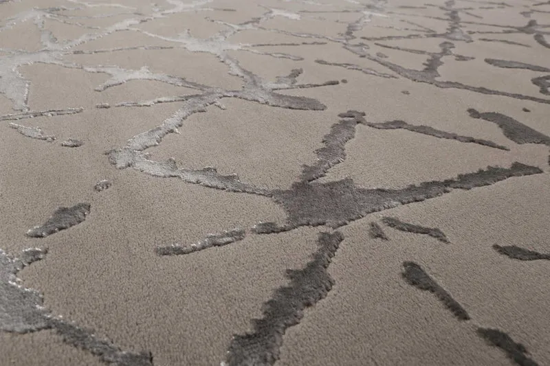 Esprit Teppich Taupe Grau Kurzflor "Solveig"