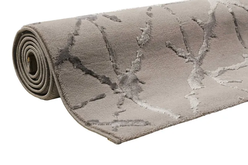 Esprit Teppich Taupe Grau Kurzflor "Solveig"