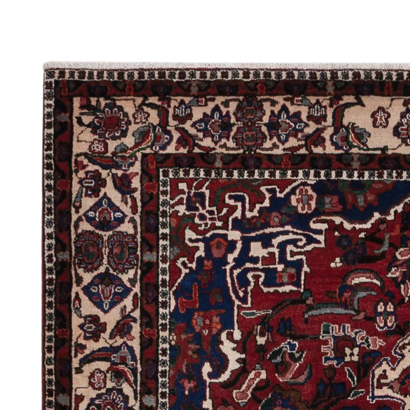 Najafabad Teppich 140x212cm - Perserteppich - dunkelrot