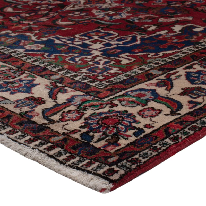 Najafabad Teppich 140x212cm - Perserteppich - dunkelrot