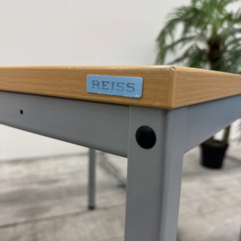 Beistelltisch Besprechungstisch Quadratisch Holz Buchen Metallgestell Tisch Gebraucht