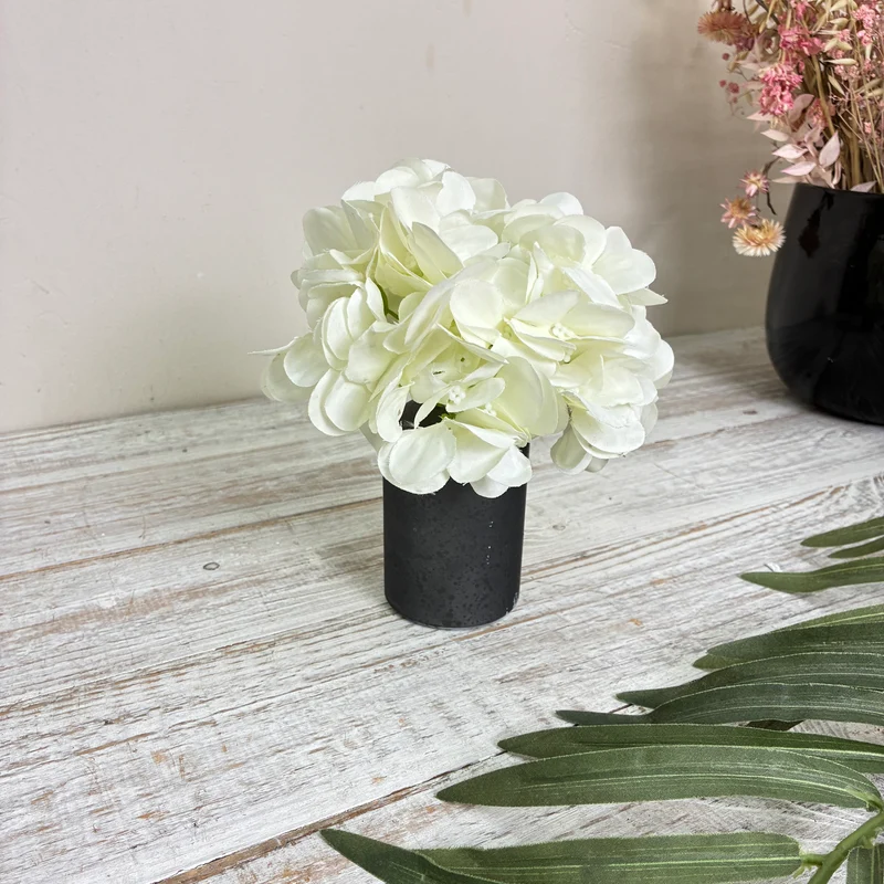 Flaschenvase Ted S Glas Blumenvase 10cm Anthrazit Vase Schwarz Deko