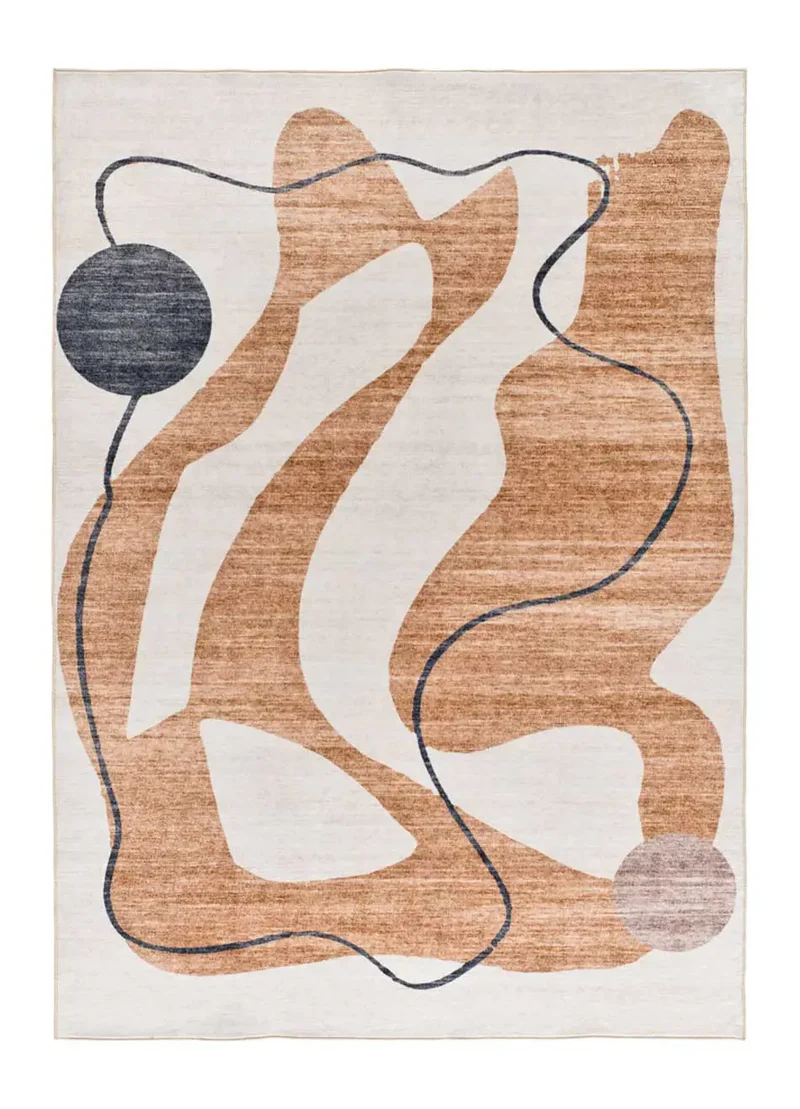 Alfombra abstracta impresa CLASS 22053 Naranja