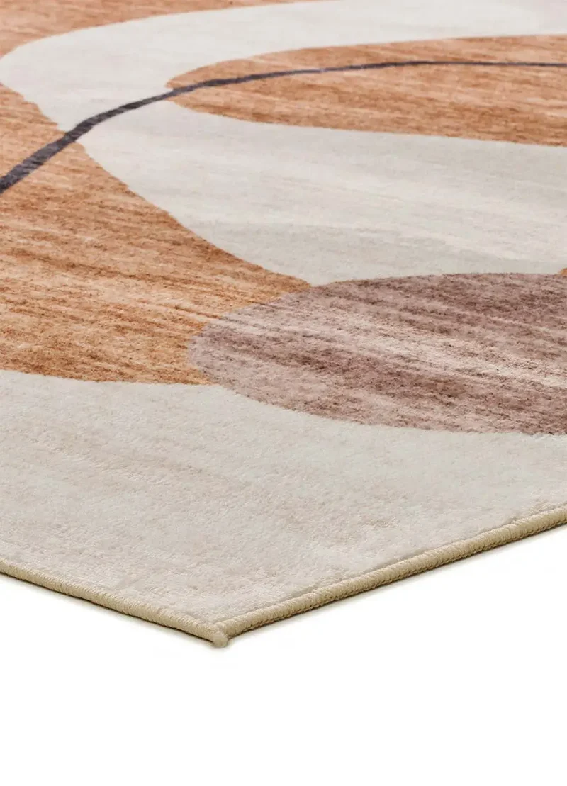 Alfombra abstracta impresa CLASS 22053 Naranja