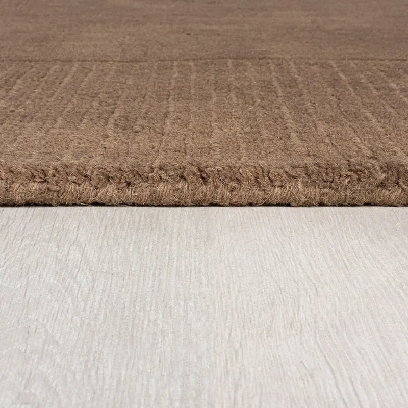 Einfarbiger Teppich - Tuscano Braun