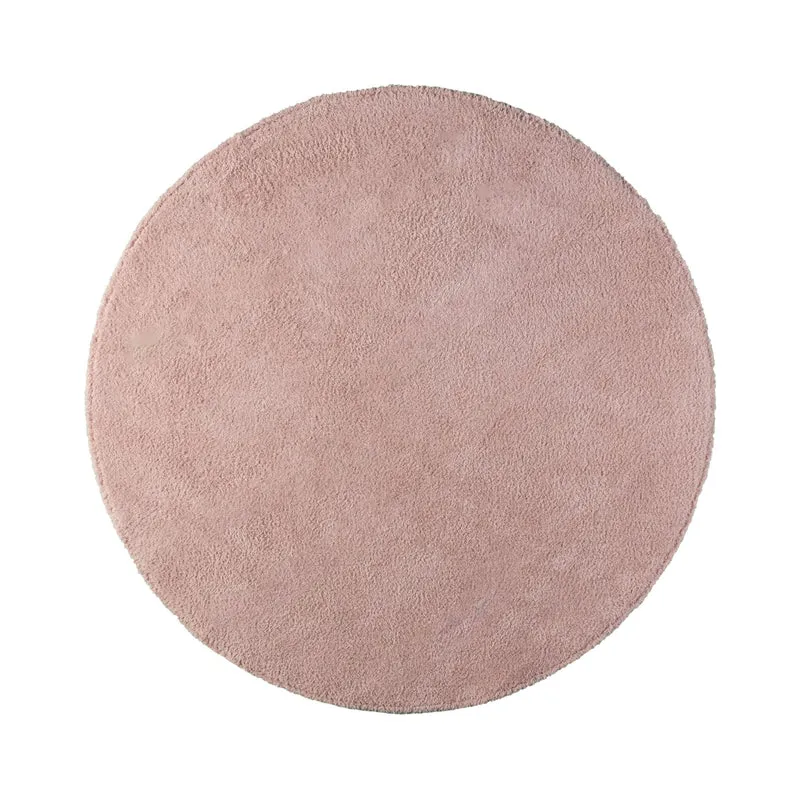 Weicher runder Teppich – Teddy Rosa