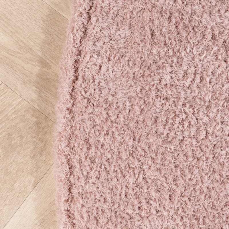 Weicher runder Teppich – Teddy Rosa