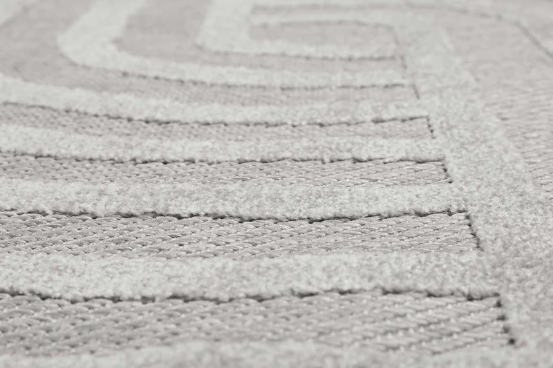 Esprit Teppich In- und Outdoor Rund Grau Silber "Spirit"