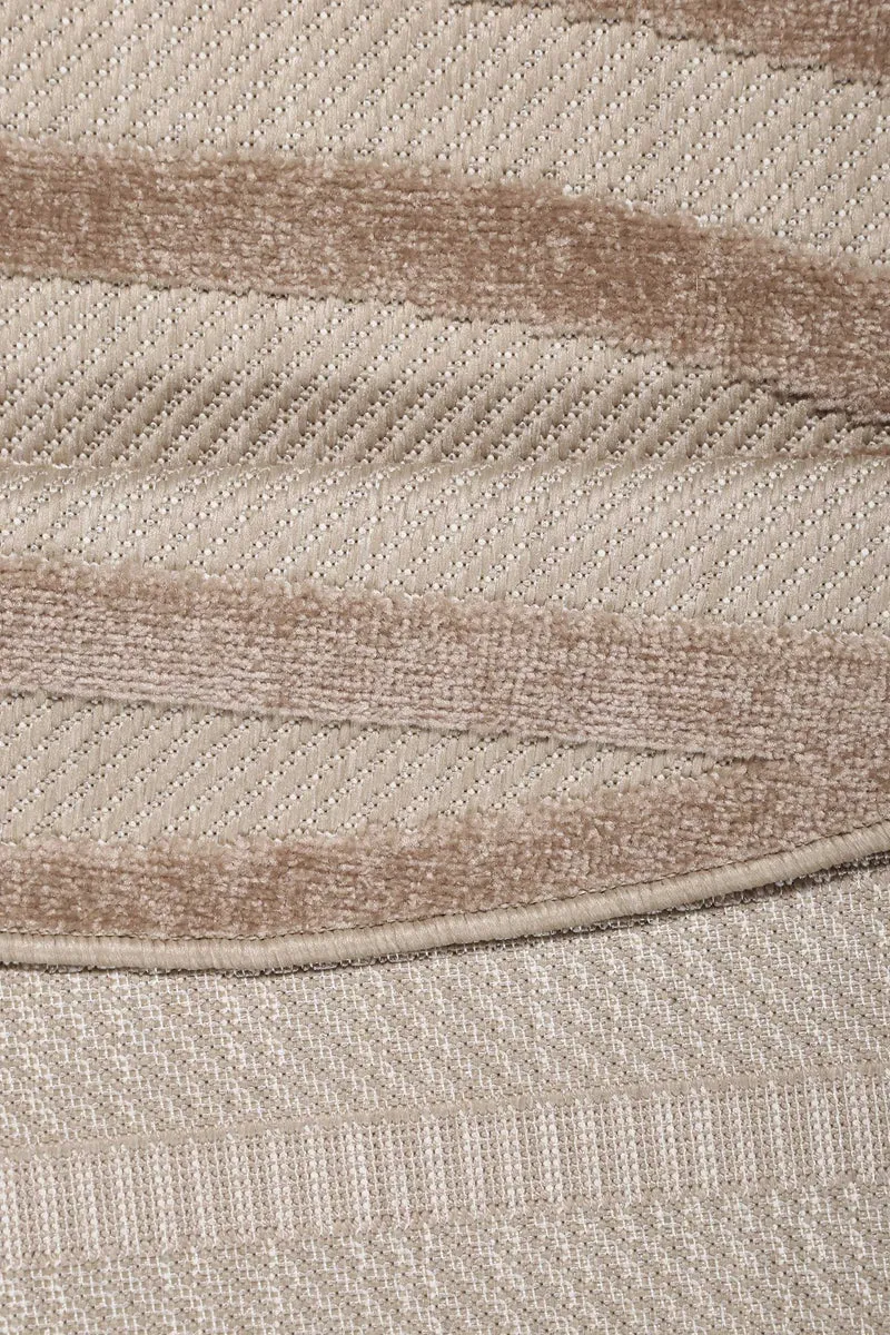 Esprit Teppich In- und Outdoor Rund Beige Sand "Spirit"
