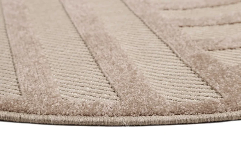 Esprit Teppich In- und Outdoor Rund Beige Sand "Spirit"